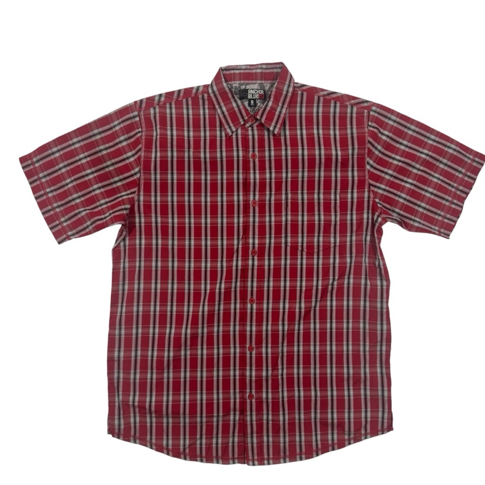 Men's Red Plaid Shirt